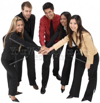 illustration - groupwithhands-png